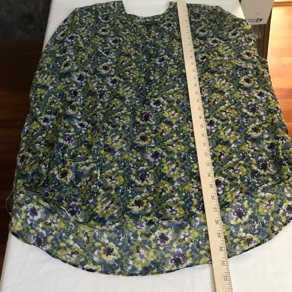 LANE BRYANT Floral Tunic Chiffon Popover Blouse Women’s Plus Size 18/20 2X - Picture 16 of 16